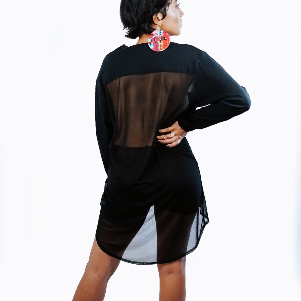 "Let's Mesh" Sheer top